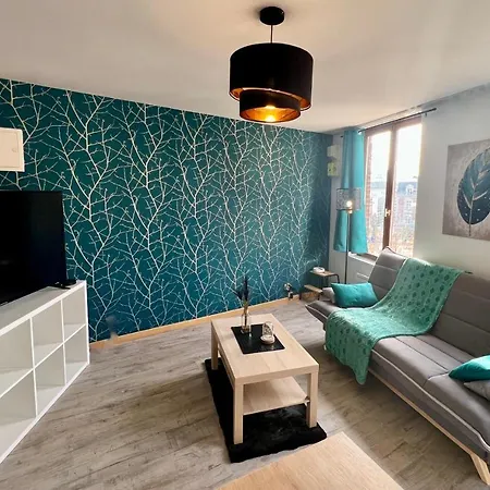 Appartement La Feuille Doree, Hyper-centre, 15min Rouen Barentin